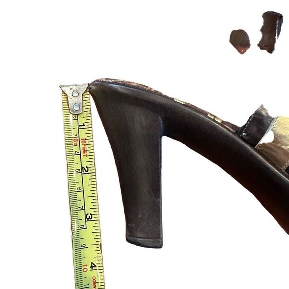 Boutique brown and gold heels - size 8.5 - Picture 8 of 8